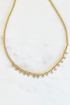 Gold Ball Necklace w/ Dangles